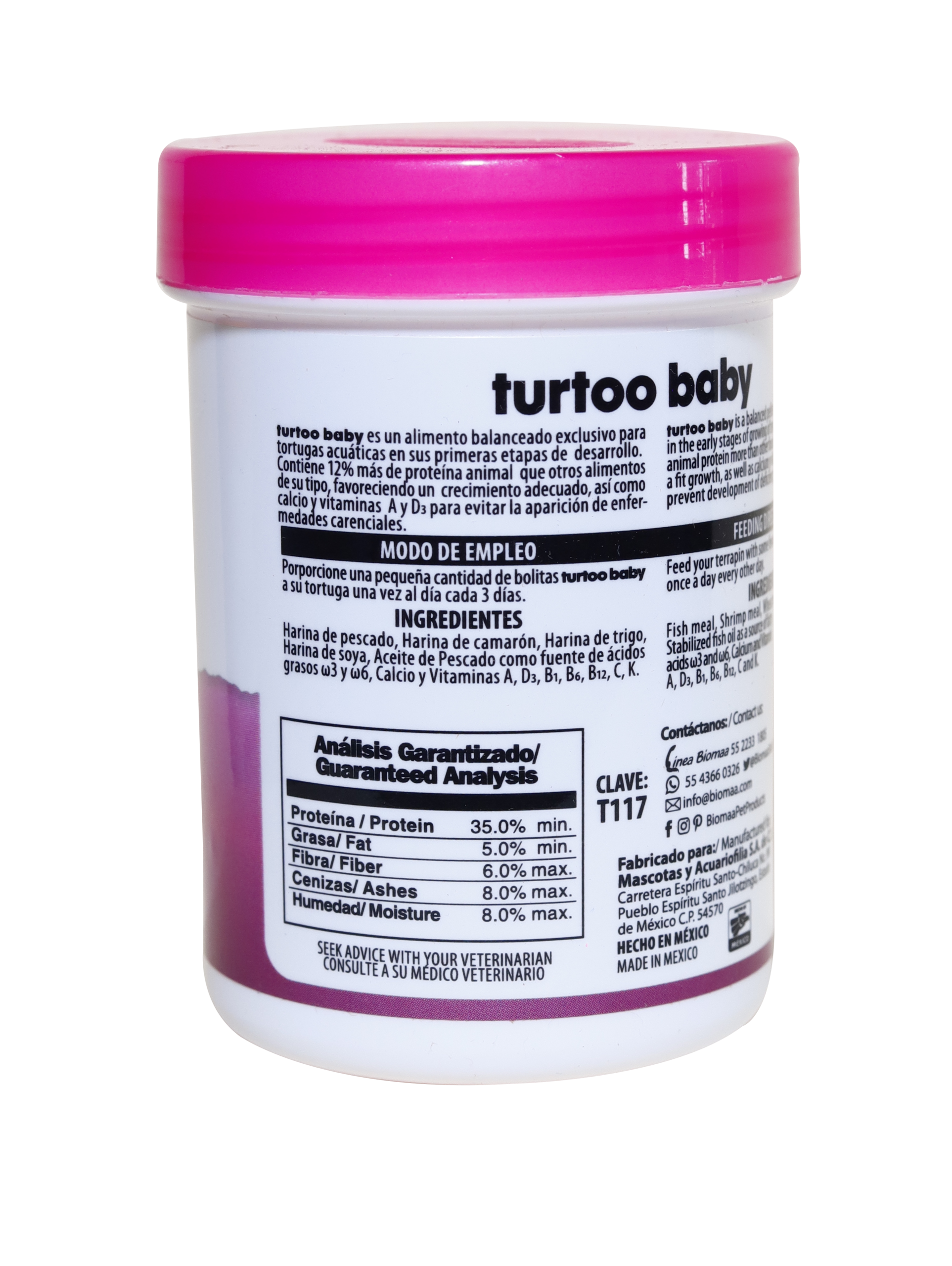 Baby Turtle Food BIOMAA TURTOO BABY 1.76oz (50g) - Image 3