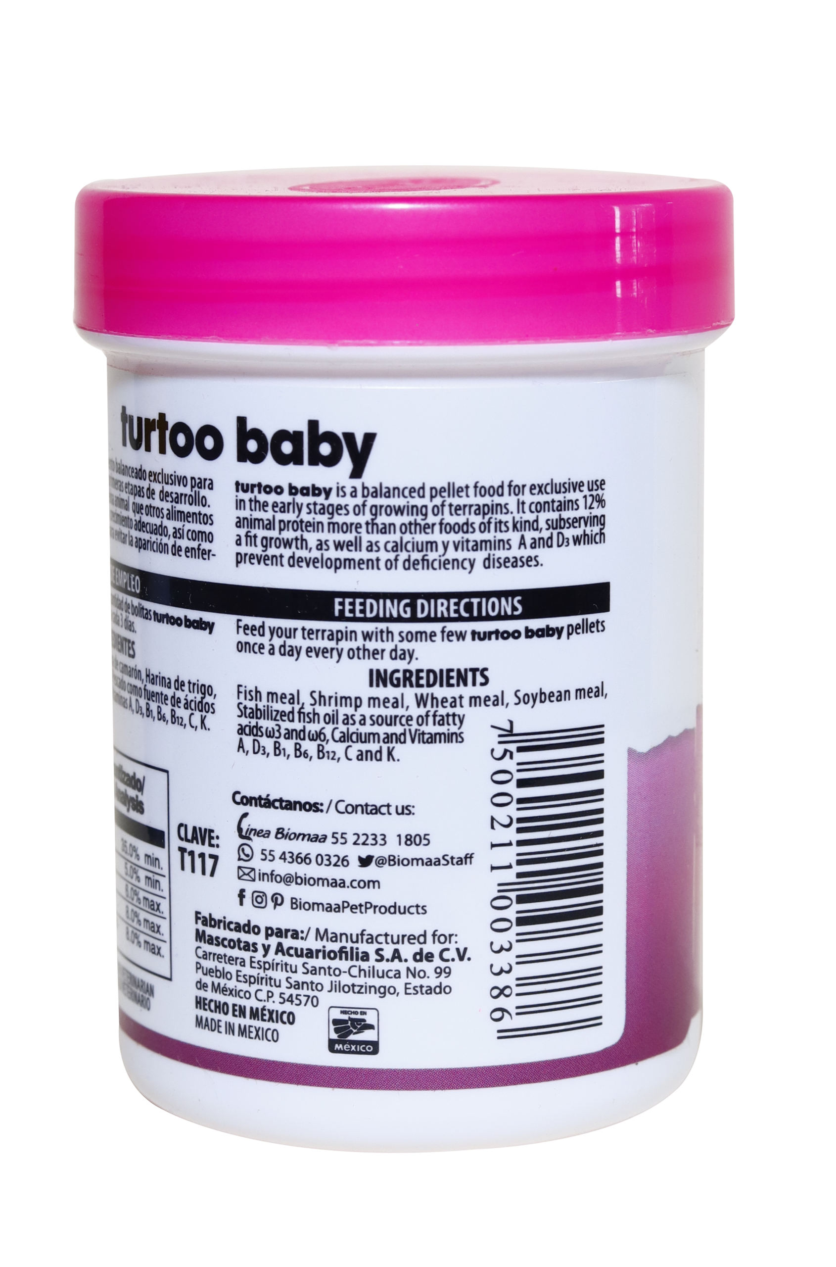 Baby Turtle Food BIOMAA TURTOO BABY 1.76oz (50g) - Image 2