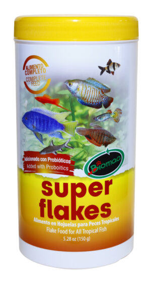 Aquarium Tropical Fish Food -BIOMAA Super Flakes 5.28oz (150g)