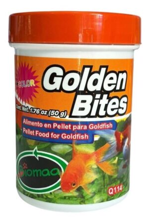 Pellet Food ALL GOLDFISH Color Enhancing - BIOMAA Golden Bites 1.76oz (50g)