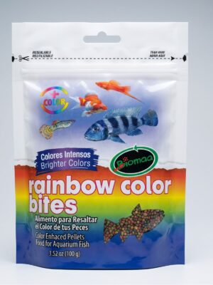 Pellet Food for Fresh water Fish - BIOMAA RAINBOW COLOR BITES 3.52oz 100g