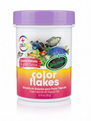 Brighter Colors Tropical Fish Food - BIOMAA Color Flakes 0.70oz (20g)