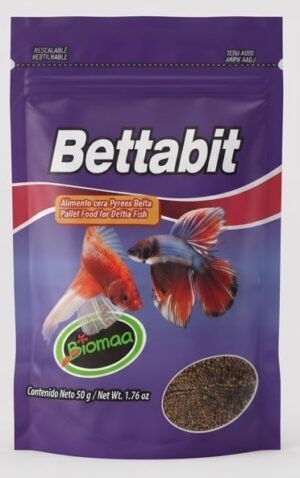 Betta Fish Food pellets BIOMAA BETTABIT BAG 1.76oz