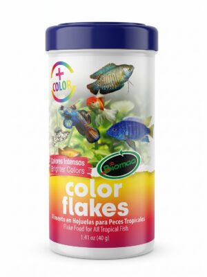 Brighter Colors Tropical Fish Food - BIOMAA Color Flakes 1.41oz (40g)