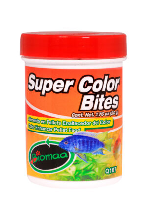 Super Colors BITES Tropical Fish Food - BIOMAA Aquarium Fish Food 1.76oz (50g)